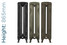CA-LI865-TH - Carron Liberty 2 Column Cast Iron Radiator H865mm x W763mm CA-LI865-TH - Carron Liberty 2 Column Cast Iron Radiator H865mm x W763mm